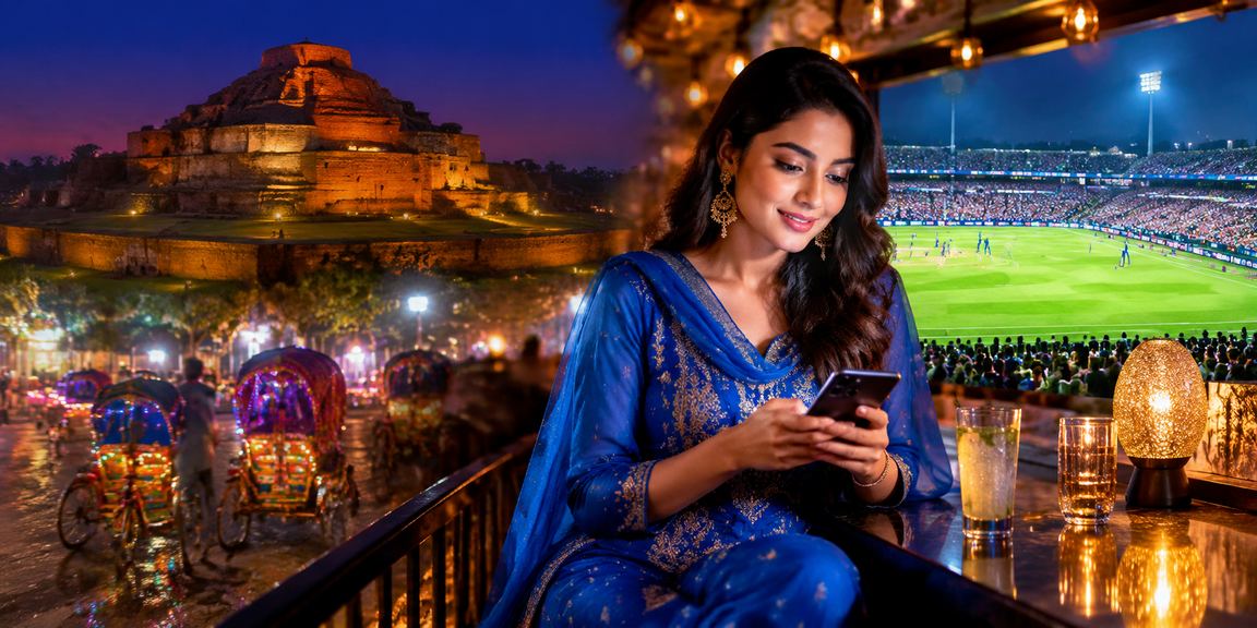 ঢাকায় মোবাইলে ক্রিকেট বেটিং করছেন একজন বাংলাদেশি নারী — ck10 মোবাইল প্ল্যাটফর্ম